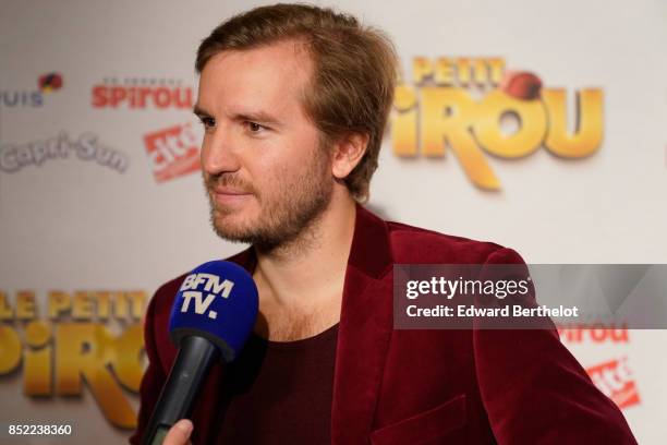 Director of the movie Nicolas Bary attends the 'Le Petit Spirou' Paris Premiere at Le Grand Rex on September 10, 2017 in Paris, France.