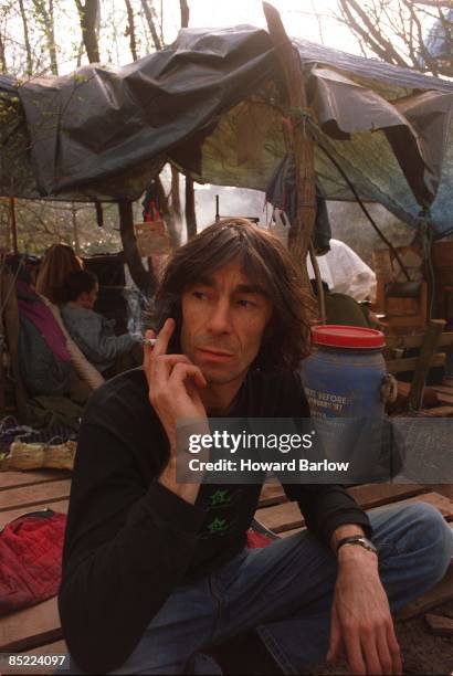 Circa 1970: Photo of PURSEY; ARTIST - JIMMY PURSEY , VENUE - MANCHESTER AIRPORT RUNWAY PROTEST, DATE - 8 APRIL 1997