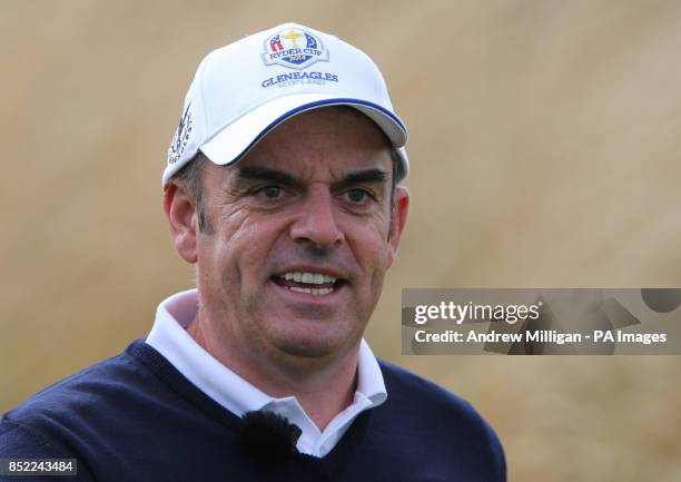 European Ryder Cup Captain Paul McGinley during an event to mark the legacy of the 2014 Ryder Cup, at the PGA Cenetary Course, Gleneagles.