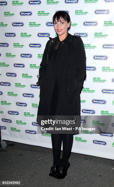 Pearl Lowe attends the Macmillan De'Longhi Art Auction, at the Royal College of Art in London.