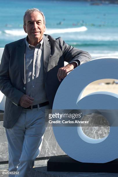 JOse Luis Perales attends 'El Autor' photocall during 65th San Sebastian Film Festival on September 23, 2017 in San Sebastian, Spain.