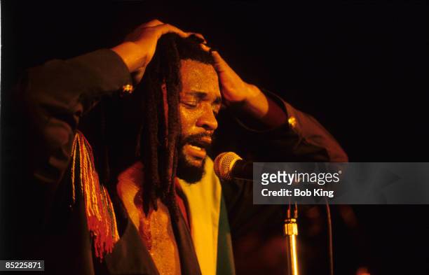 Photo of LUCKY DUBE; performing live on stage at Selinas