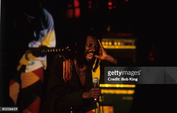 Photo of LUCKY DUBE; performing live on stage at Selinas