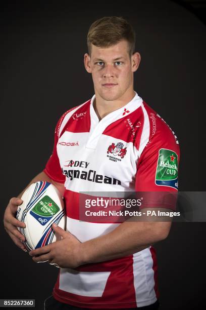 Gloucester's Tom Savage during the English and Welsh Heineken Cup Launch at the Millennium Stadium, Cardiff.