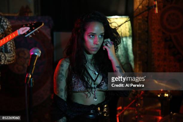 Vocalist Alysia Quinones and The band LoveHoney record their forthcoming EP "Feelin' No Way in Site B at Backroom Studios on September 22, 2017 in...