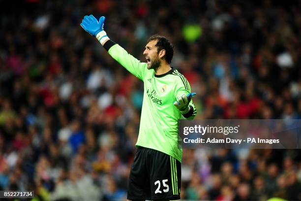 Real Madrid goalkeeper Diego Lopez