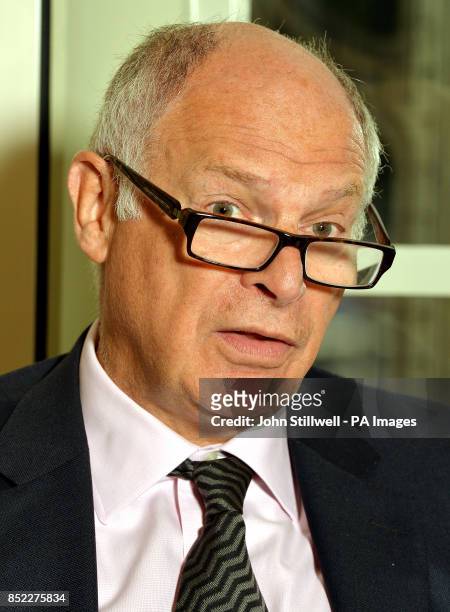 The President of the Supreme Court of the United Kingdom Judge David Neuberger, at a press conference with fellow Judge Brenda Hale and members of...