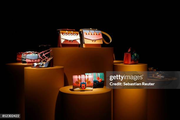 Fashion is on display at the Paula Cademartori presentation during Milan Fashion Week Spring/Summer 2018 on September 23, 2017 in Milan, Italy.