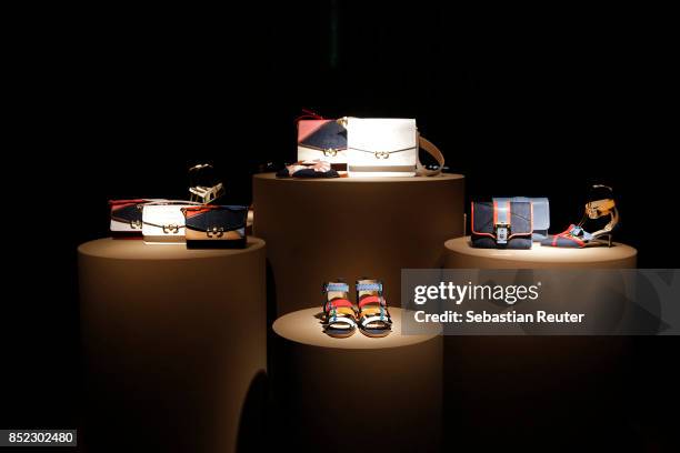 Fashion is on display at the Paula Cademartori presentation during Milan Fashion Week Spring/Summer 2018 on September 23, 2017 in Milan, Italy.