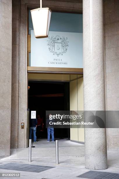 Fashion is on display at the Paula Cademartori presentation during Milan Fashion Week Spring/Summer 2018 on September 23, 2017 in Milan, Italy.