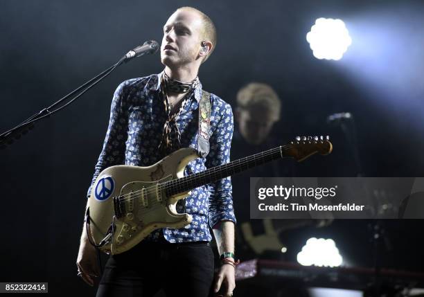 Alex Trimble of Two Door Cinema Club performs during the 2017 Life is Beautiful Festival on September 22, 2017 in Las Vegas, Nevada.