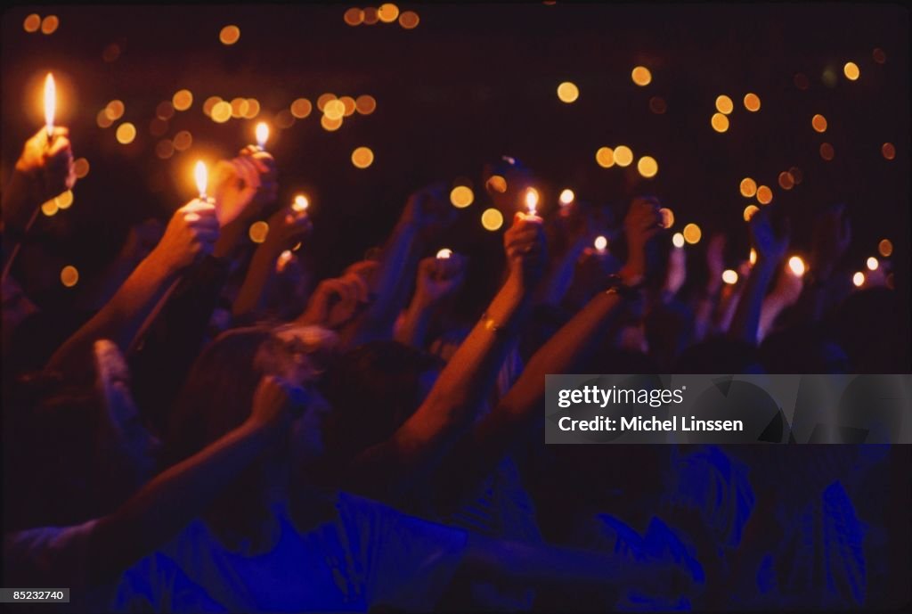 Photo of LIGHTERS and CONCERT and AUDIENCE