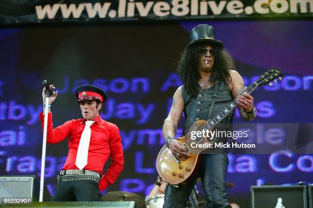 Photo of LIVE 8 and VELVET REVOLVER, Scott Weiland & Slash - performing at Live 8