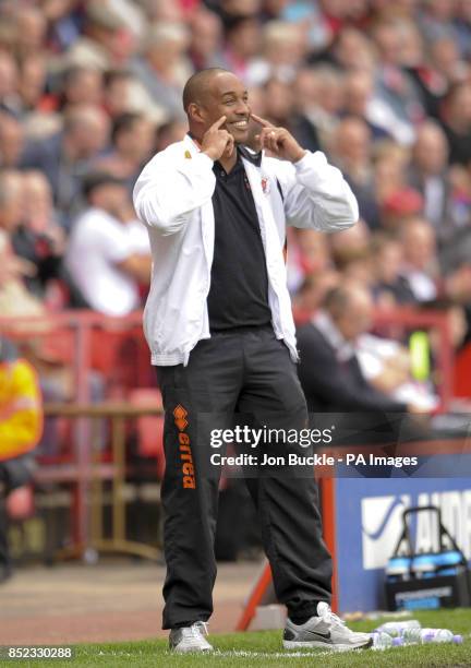 Blackpool manager Paul Ince