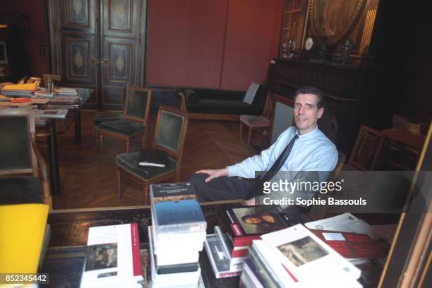 Henri Loyrette in his office at the Louvre.