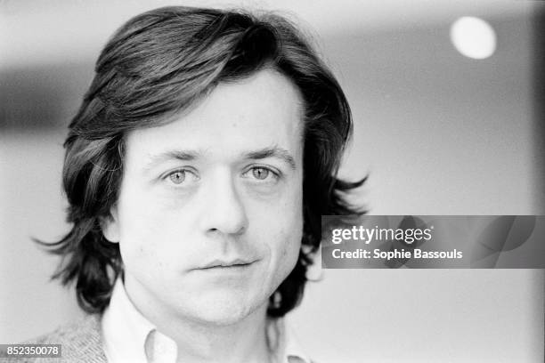 French theater and film director, screenwriter and actor Patrice Chereau, at the Theatre des Amandiers in Nanterre, which he is the director.