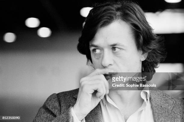 French theater and film director, screenwriter and actor Patrice Chereau, at the Theatre des Amandiers in Nanterre, which he is the director.