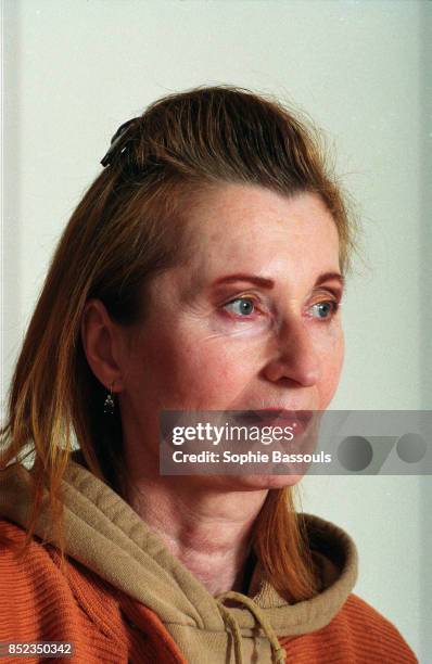 Austrian author of "The Pianist" Elfriede Jelinek and winner of the 2004 Nobel Prize for Literature at her home in the outskirts of Vienna. During an...