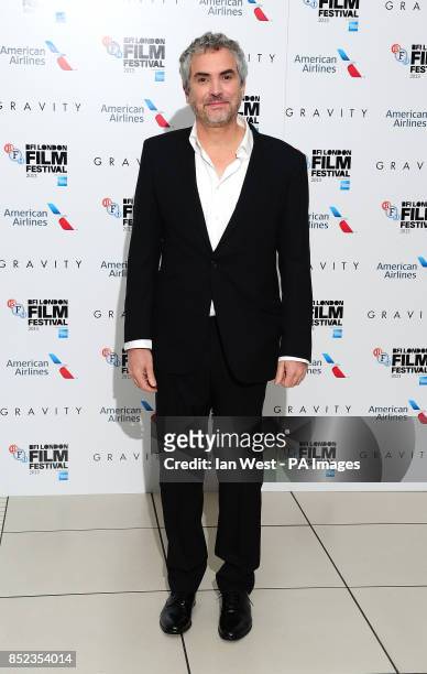 Alfonso Cuaron arriving at the 57th BFI London Film Festival official screening of Gravity at The Odeon, Leicester Square, London.