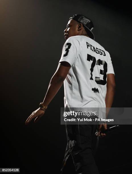 Jay Z performs at The O2 Arena, London as part of his Magna Carter World Tour.