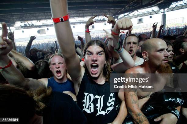 Circa 1970: Photo of OZZFEST and FANS and HEAVY METAL and CROWDS; August 2004, 'Ozzfest' Texas