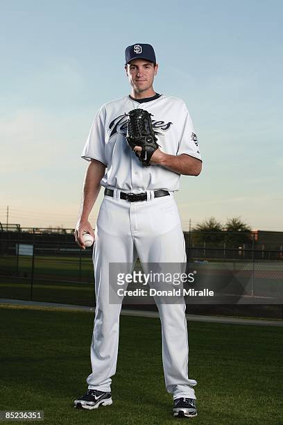 Chris Young of the San Diego Padres poses during photo day at Peoria Stadium on February 24, 2009 in Peoria, Arizona.