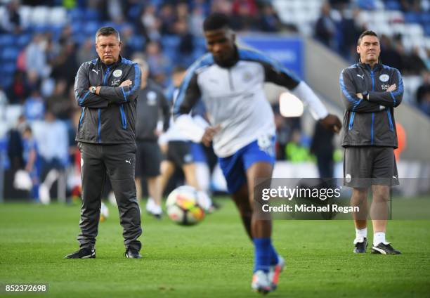 Craig Shakespeare, manager of Leicester City looks on during the Premier League match between Leicester City and Liverpool at The King Power Stadium...