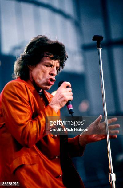 Photo of ROLLING STONES and Mick JAGGER, of Rolling Stones, performing live onstage on Voodoo Lounge Tour