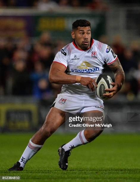 Antrim , United Kingdom - 22 September 2017; Charles Piutau of Ulster during the Guinness PRO14 Round 4 match between Ulster and Dragons at Kingspan...