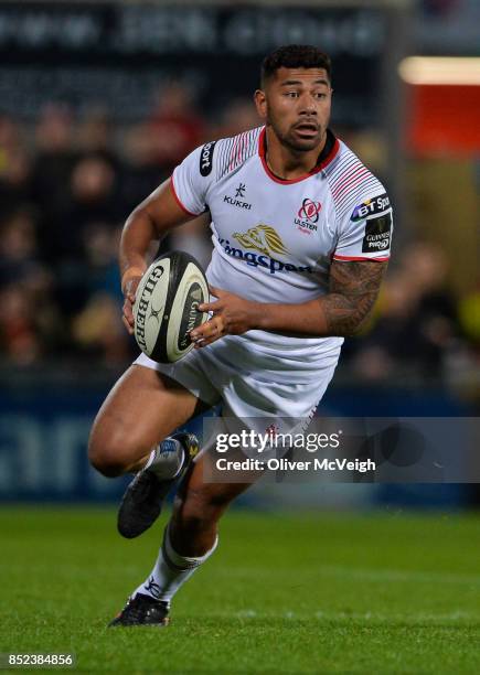 Antrim , United Kingdom - 22 September 2017; Charles Piutau of Ulster during the Guinness PRO14 Round 4 match between Ulster and Dragons at Kingspan...