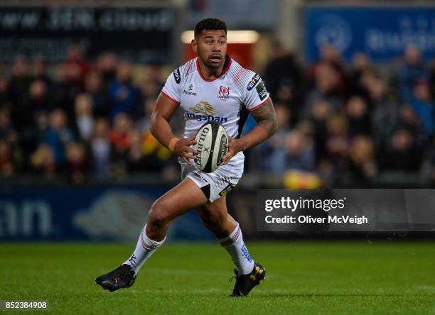 Antrim , United Kingdom - 22 September 2017; Charles Piutau of Ulster during the Guinness PRO14 Round 4 match between Ulster and Dragons at Kingspan...