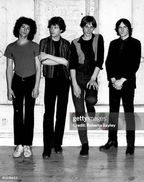 Photo of TELEVISION; L-R. Billy Ficca, Richard Lloyd, Tom Verlaine, Fred Smith