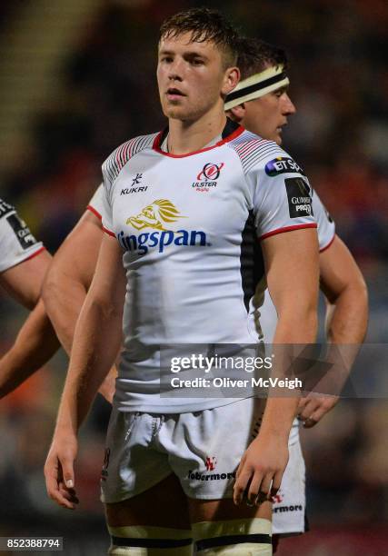 Antrim , United Kingdom - 22 September 2017; Matthew Rea of Ulster during the Guinness PRO14 Round 4 match between Ulster and Dragons at Kingspan...