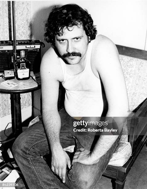 Photo of Lester BANGS; Lester Bangs in the St. Moritz Hotel