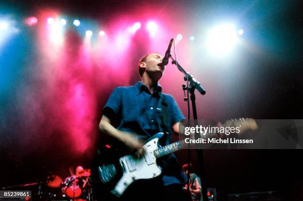 Photo of Thom YORKE and RADIOHEAD, Thom Yorke, performing live onstage, playing Fender Jazzmaster guitar