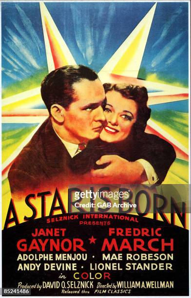 Photo of FILM POSTERS; Film poster for A Star Is Born - Fredric March & Janet Graynor