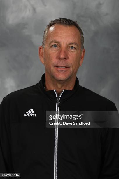 Official manager Rob Shick poses for his official headshot for the 2017-2018 season on September 11, 2017 at the Harborcenter in Buffalo, New York,...