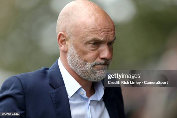 Fleetwood Town manager Uwe Rosler looks dejected during the Sky Bet League One match between Fleetwood Town and Southend United at Highbury Stadium...