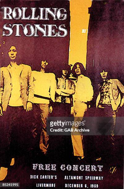 Photo of CONCERT POSTERS and ROLLING STONES; Concert poster for Altamont