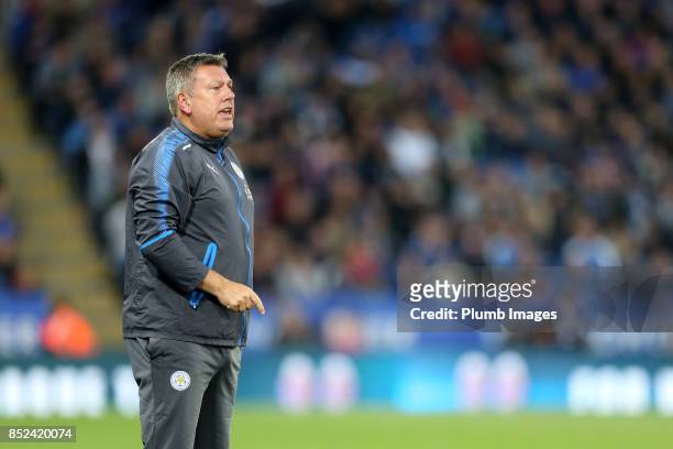 Manager Craig Shakespeare of Leicester City during the Premier League match between Leicester City and Liverpool at The King Power Stadium on...