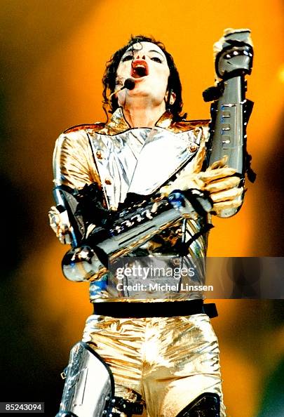 Mj Singer Photo of Michael JACKSON; Michael Jackson performing on stage at the ...