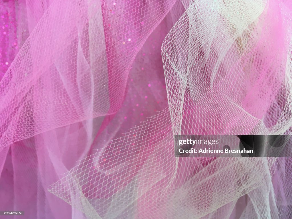 Pink Tulle Netting Fabric Full Frame High-Res Stock Photo - Getty Images