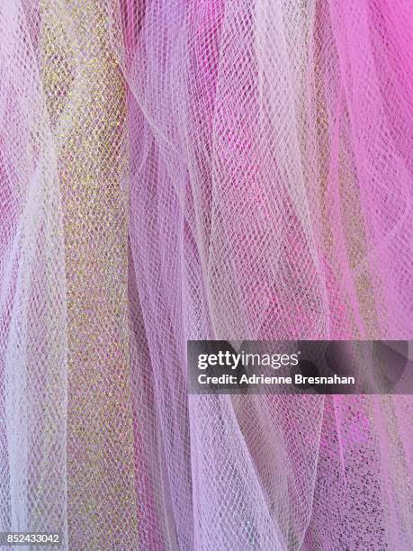 shades of pink tulle netting fabric - organdy stock pictures, royalty-free photos & images