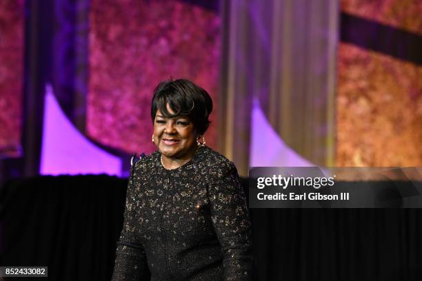 Gospel legend Shirley Caesar performs at the Prayer Breakfast at Walter E. Washington Convention Center on September 23, 2017 in Washington, DC.