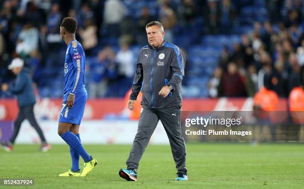 Manager Craig Shakespeare of Leicester City after the Premier League match between Leicester City and Liverpool at The King Power Stadium on...