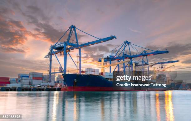 Port High Resolution Trade Port At Sunrise High-Res Stock Photo - Getty Images