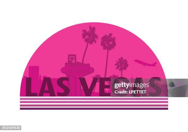 las vegas - las vegas sign stock illustrations