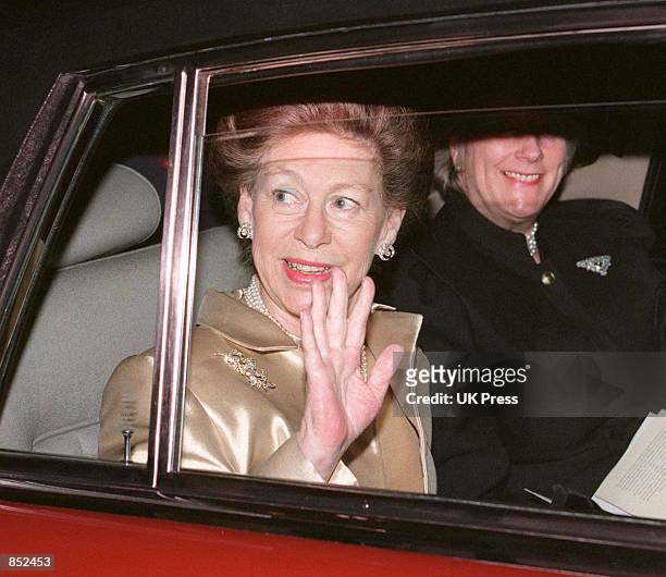 Princess Margaret attends a Carol Concert at the Grosvenor Chapel December 15, 1998 in London, England.