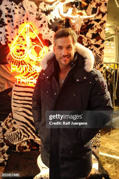 Stefan Bockelmann poses during the store event 'Moose Knuckles at Breuninger: The Future Tribe Party' on September 23, 2017 in Duesseldorf, Germany.