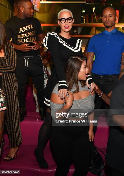 Amber Rose Hosts a Party at Gold Room on September 23, 2017 in Atlanta, Georgia.